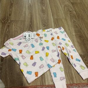 George Pastel Bear Print Pajama Set